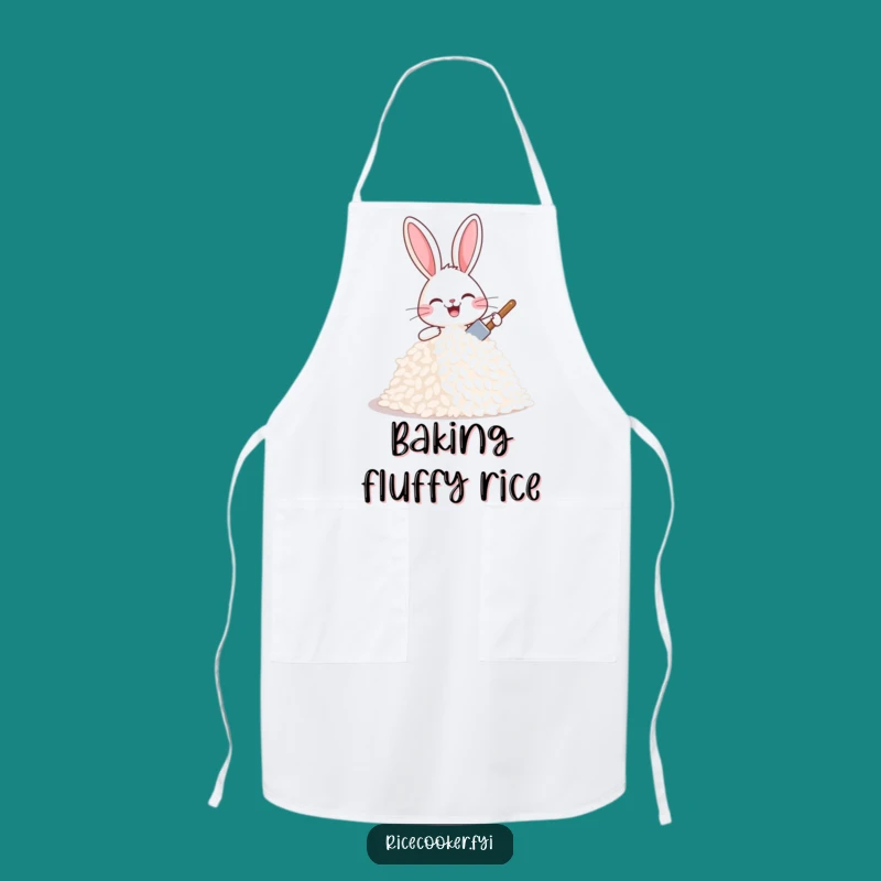 Funny Bunny Rice Carver Apron - Hilarious Kitchen Wear for Joyful Bakers