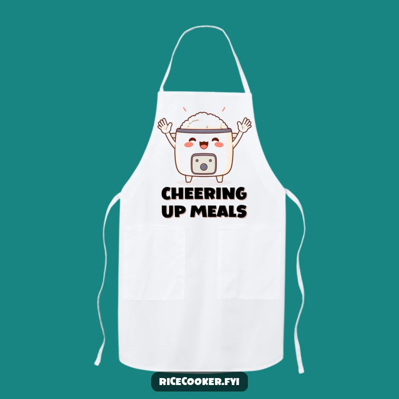 Funny Cheering Rice Cooker Apron: Cook with Joy as a Humorous Gift