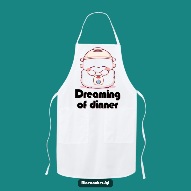 Funny Sleepy Rice Cooker Apron, Cozy Kitchen Comfort, Great Funny Gift