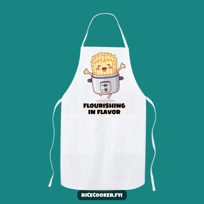 Funny Joyful Rice Grain Apron: Cook with Culinary Celebration