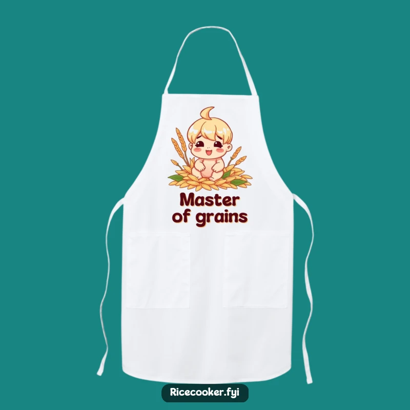 Funny Grain Lover Apron: Cook with Joy and Perfect Grains
