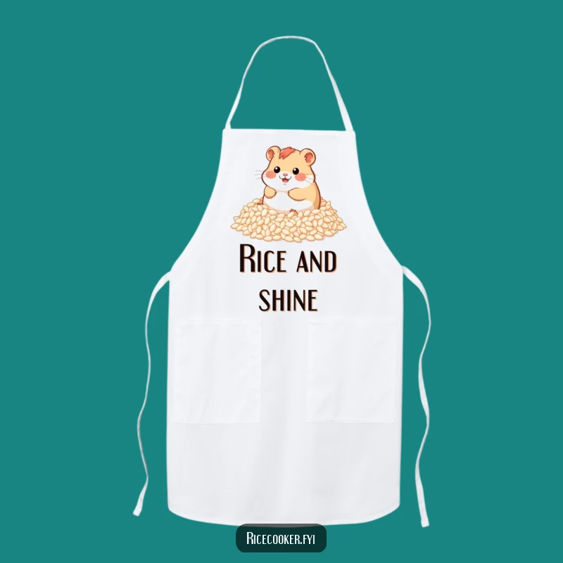 Funny Hamster Rice Apron: Cook with a Smile - A Chef's Hilarious Funny Gift