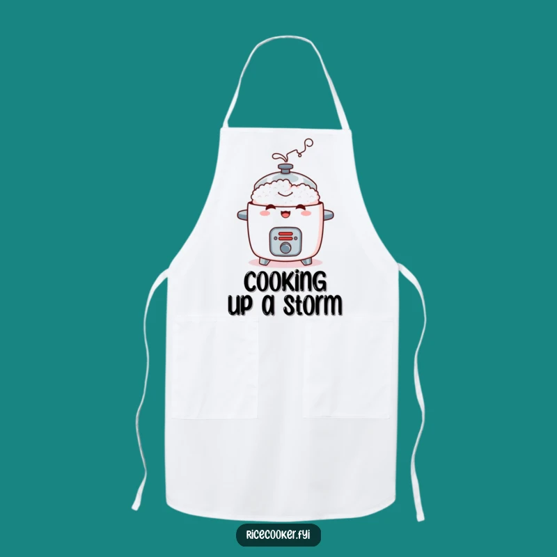 Funny Mischievous Rice Cooker Apron - Steamy Chef Style, Humorous Kitchen Gift