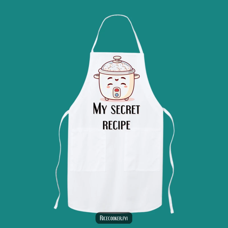 Funny Mischievous Rice Cooker Apron, Winking Kitchen Fun, Great Funny Gift