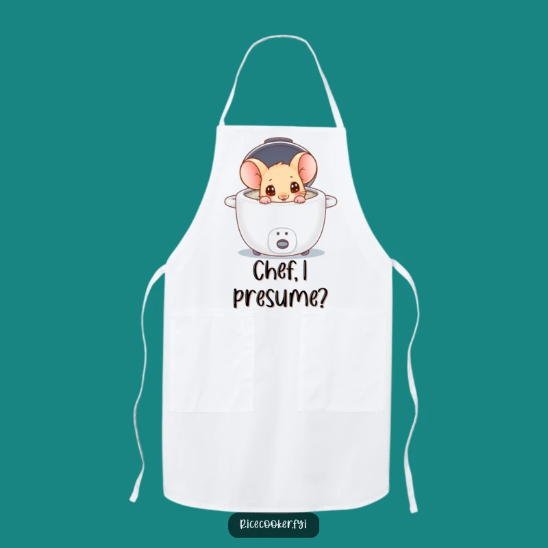 Funny Mouse Rice Cooker Apron: Chef Mouse's Culinary Curiosity, Funny Gift