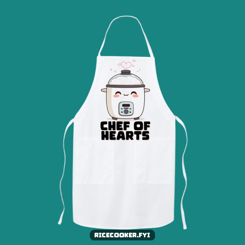 Funny Smiling Rice Cooker Apron, Heart Steam Chef Bib, Humorous Cooking Gift