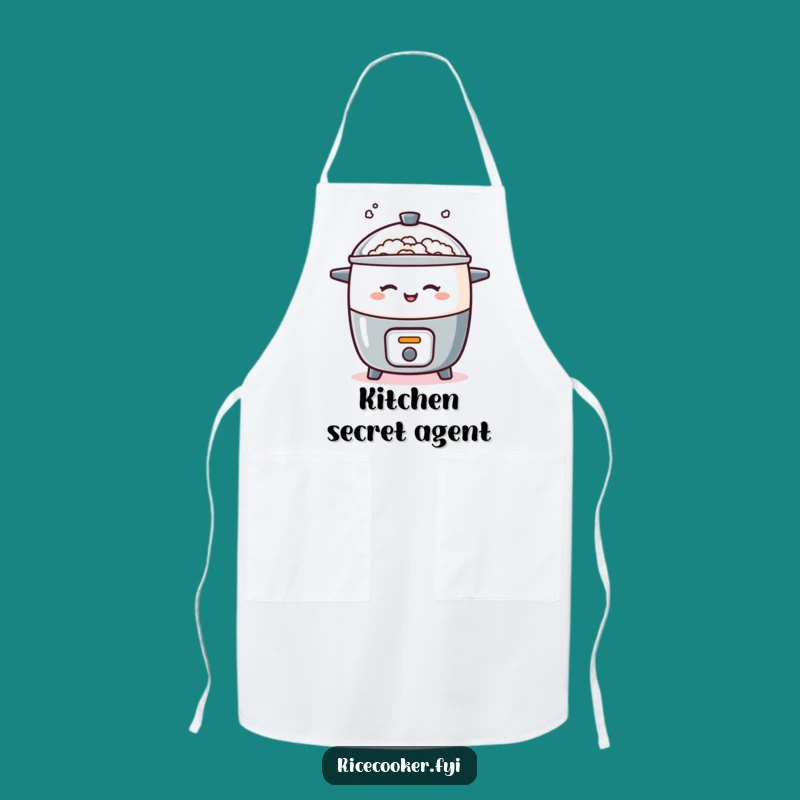 Funny Winking Rice Cooker Apron - Steamy Chef Style, Humorous Kitchen Gift
