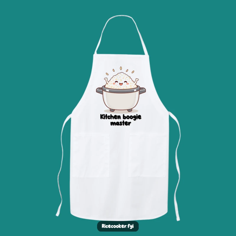 Funny Dancing Rice Apron - Cook with Joy and Kitchen Fun