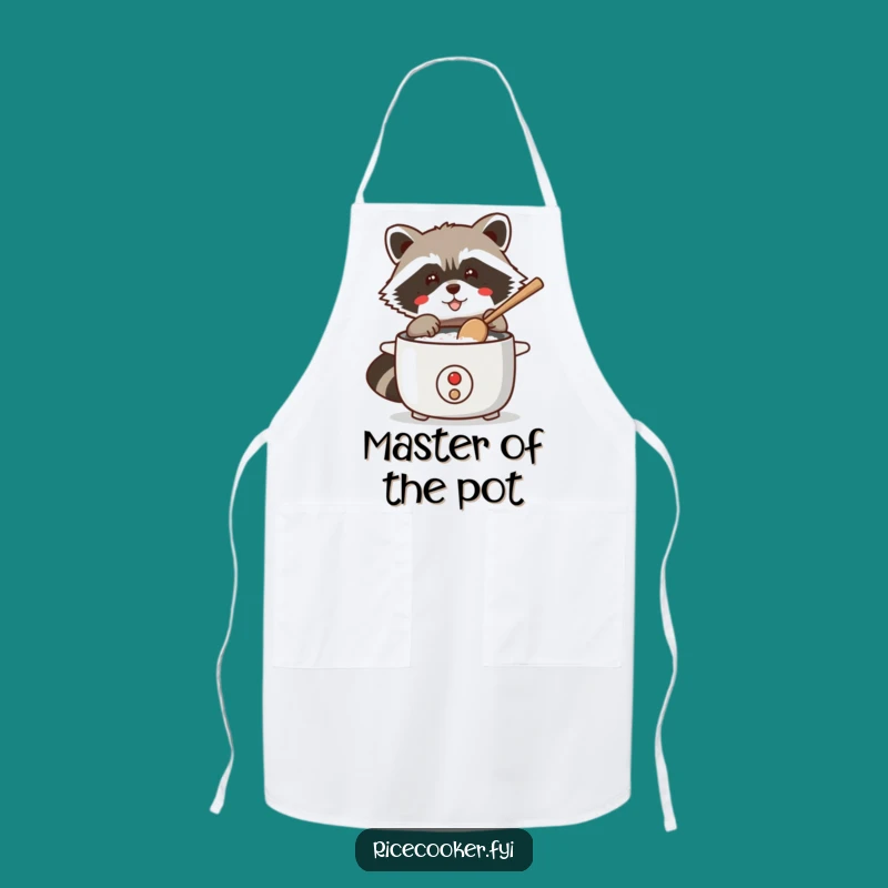 Funny Raccoon Rice Cooker Apron: Cook Up Some Fun - A Chef's Funny Gift