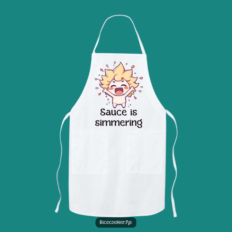 Funny Bursting with Excitement Apron: Cook with Passion and Flair Gift