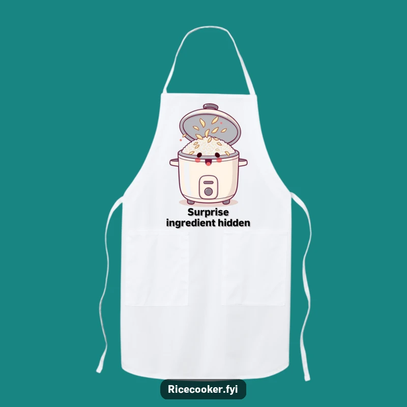Funny Surprised Rice Cooker Apron: Cook Up Fun and Surprise in the Kitchen