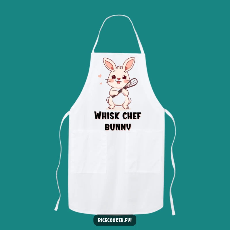 Funny Bunny Whisk Apron: Bake with Bunny-Inspired Style