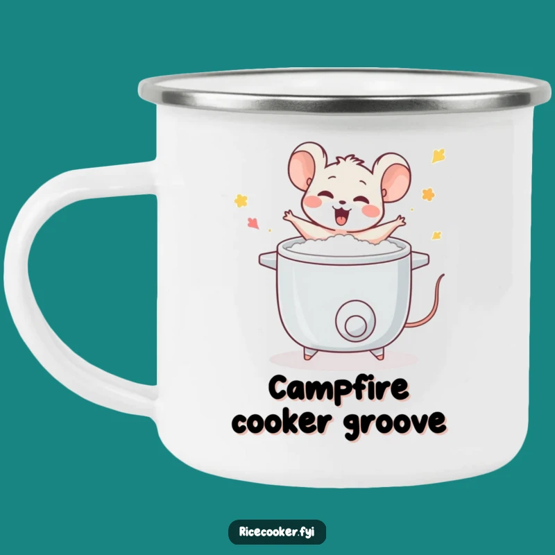 Durable Funny Mouse Rice Cooker Camping Mug: Dance through Your Adventures!