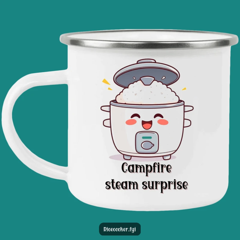 Funny Rice Cooker Camping Mug: Surprise Your Campfire Coffee