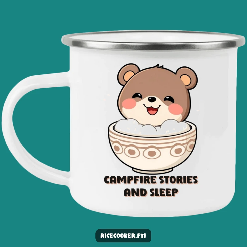 Funny Bear Camp Feast Mug: Warm Drinks with a Cheerful Pop