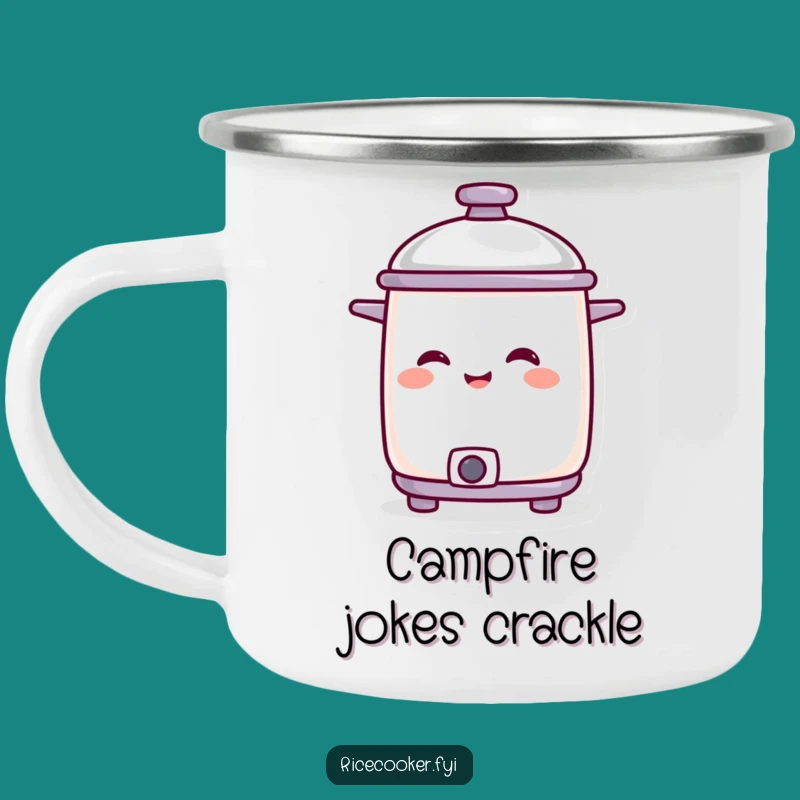 Funny Amused Cooker Camping Mug: Smiling Cooker on Your Adventures Gift
