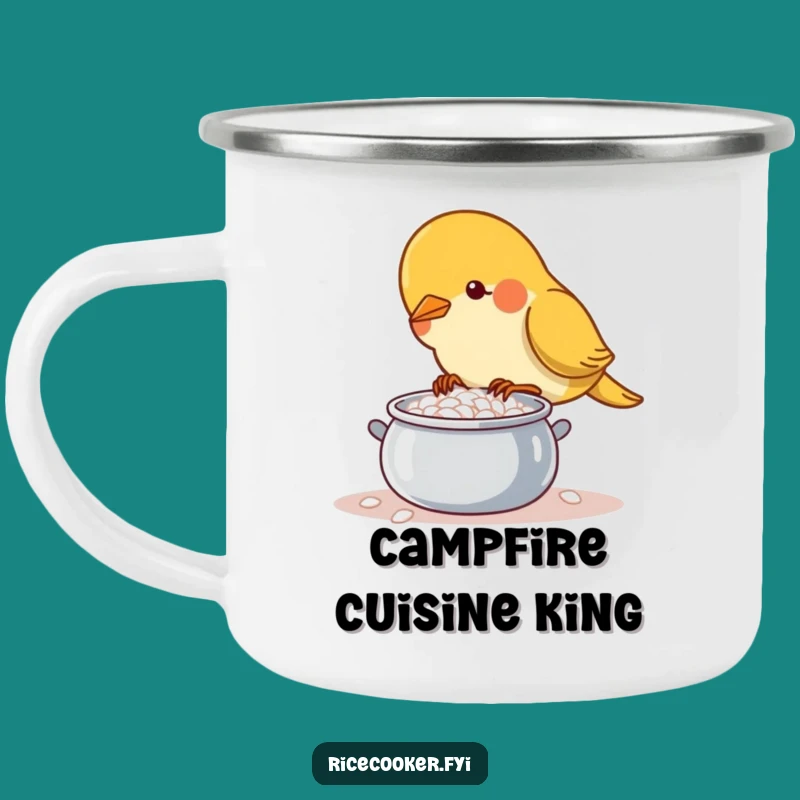 Funny Bird Chef Camping Mug: Campfire Cooking, Perfect Funny Gift
