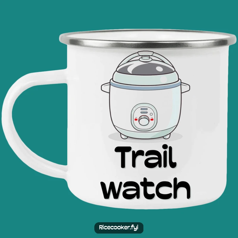 Funny Bouncy Rice Cooker Camping Mug: Quirky Adventures as a Gift