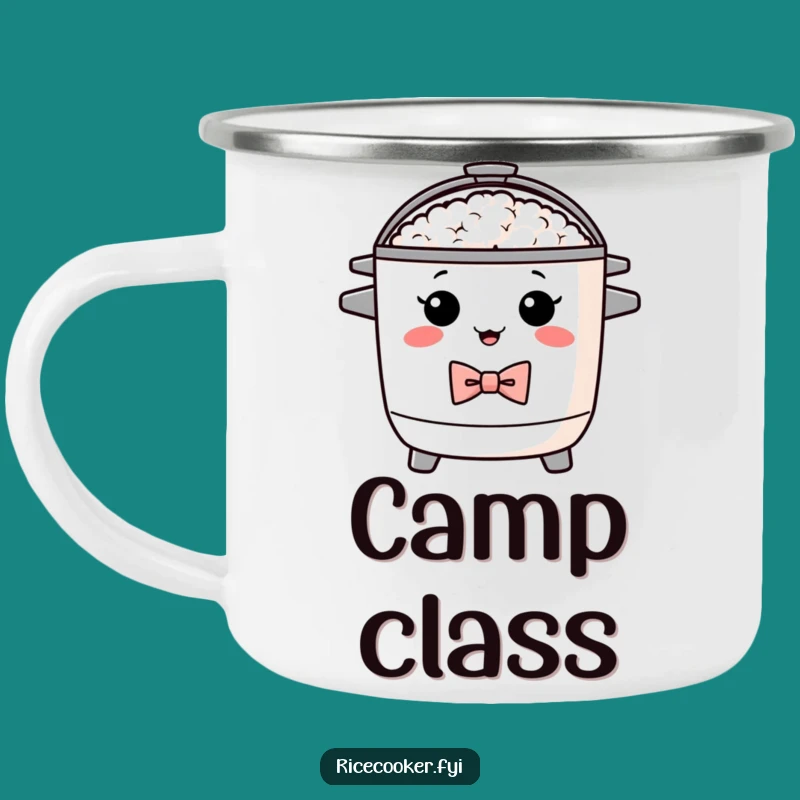 Funny Dapper Rice Cooker Camping Mug: Stylish Adventures as a Gift