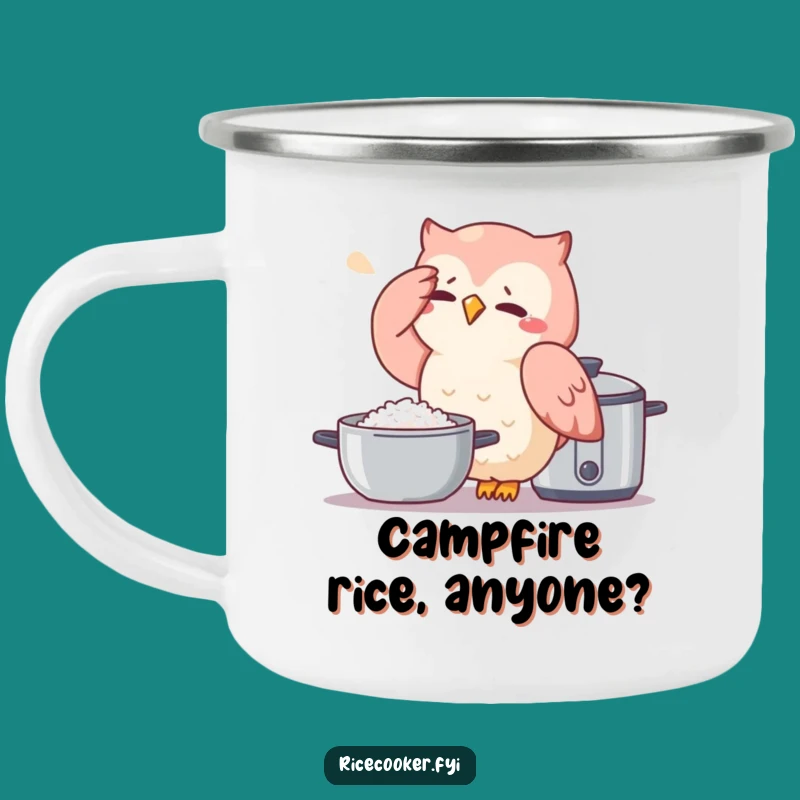 Funny Owl Camping Mug: Hilarious Outdoor Brew Companion for Adventurers