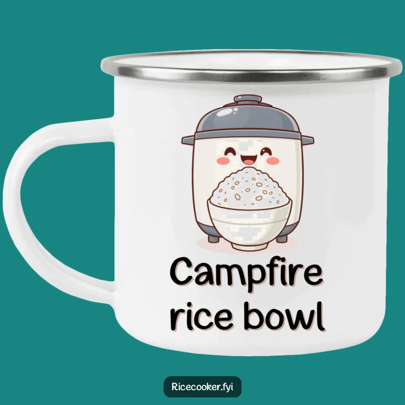 Funny Rice Cooker Camping Mug: Adventure Fuel for Foodies