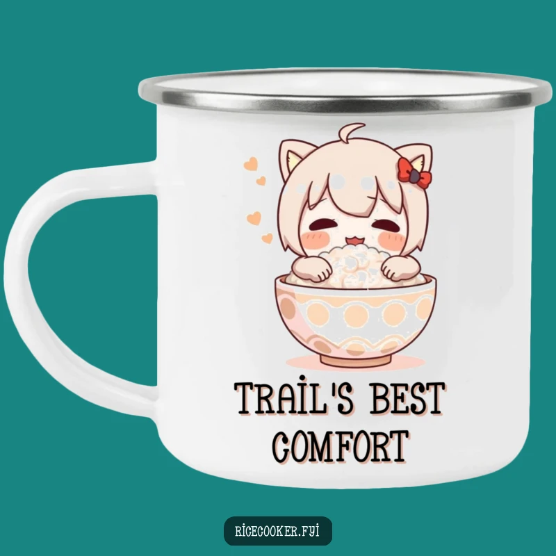 Funny Rice Hug Camping Mug: Enjoy Your Adventures with This Hilarious Outdoor Meal Cup Gift