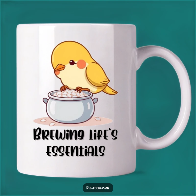 Funny Bird Chef Mug: Dedicated Rice Cooker, Hilarious Funny Gift