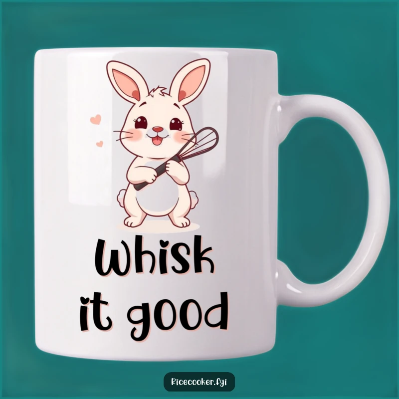 Funny Bunny Whisk Mug: Whimsical Kitchenware for Bunny Lovers