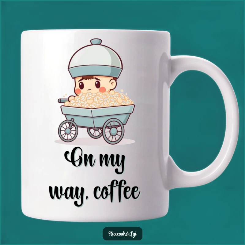 Funny Determined Rice Cooker Mug: On a Mission Gift!