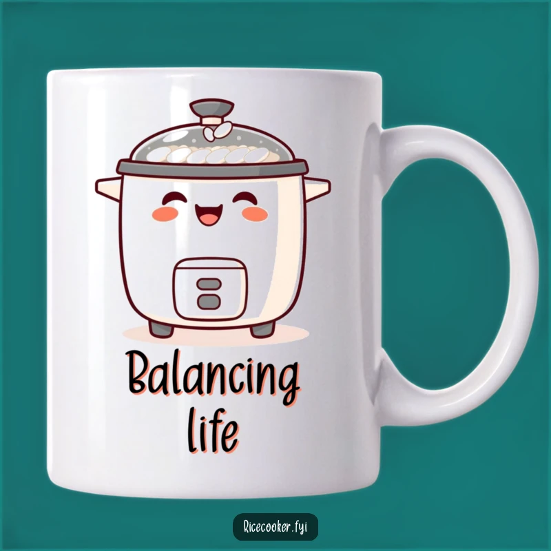 Funny Laughing Rice Cooker Mug: Joyful Grains, Perfect Gift