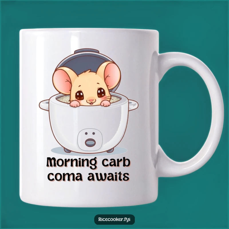 Funny Mouse Rice Cooker Mug: A Curious Kitchen Adventure, Perfect Gift