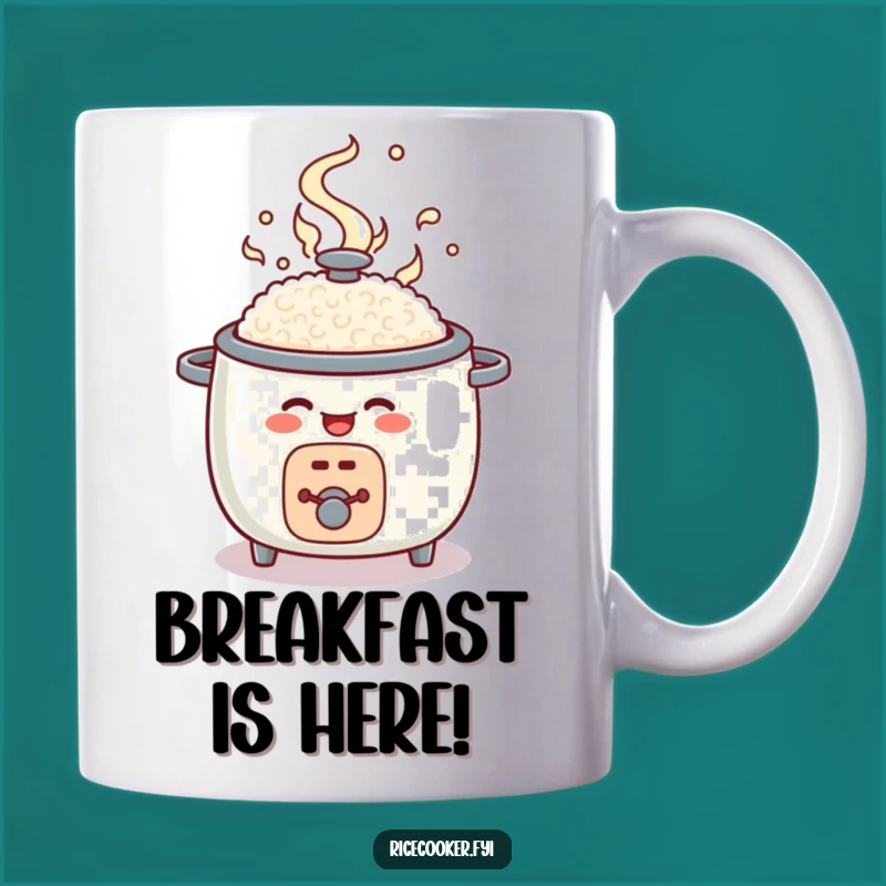 Funny Rice Cooker Pop Open Mug: Joyful Kitchen Appliance Humor Gift