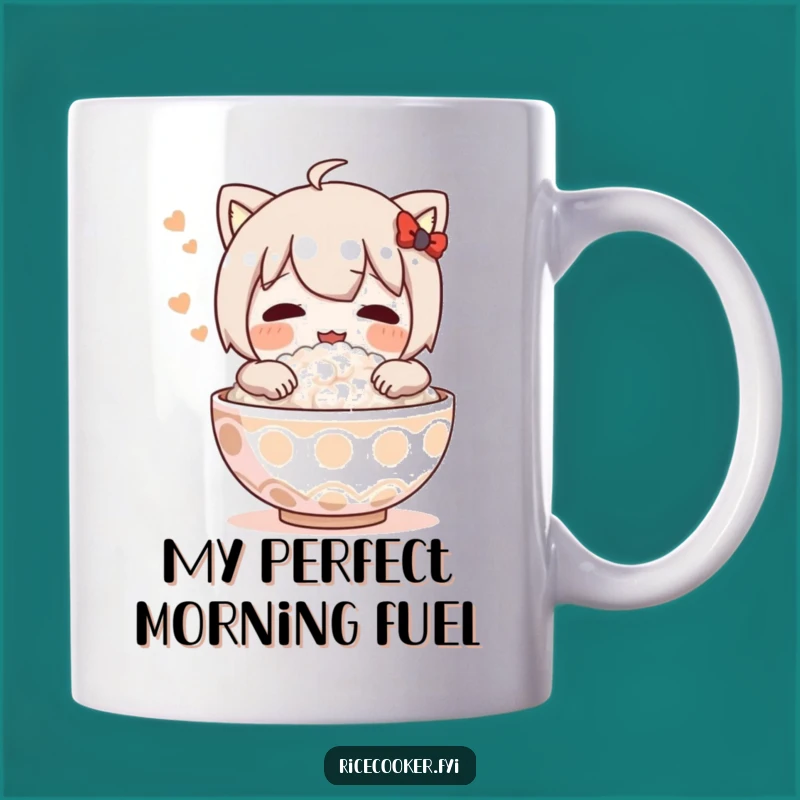 Funny Rice Lover Mug: Embrace Your Carb Joy with This Hilarious Bowl Hugger Gift