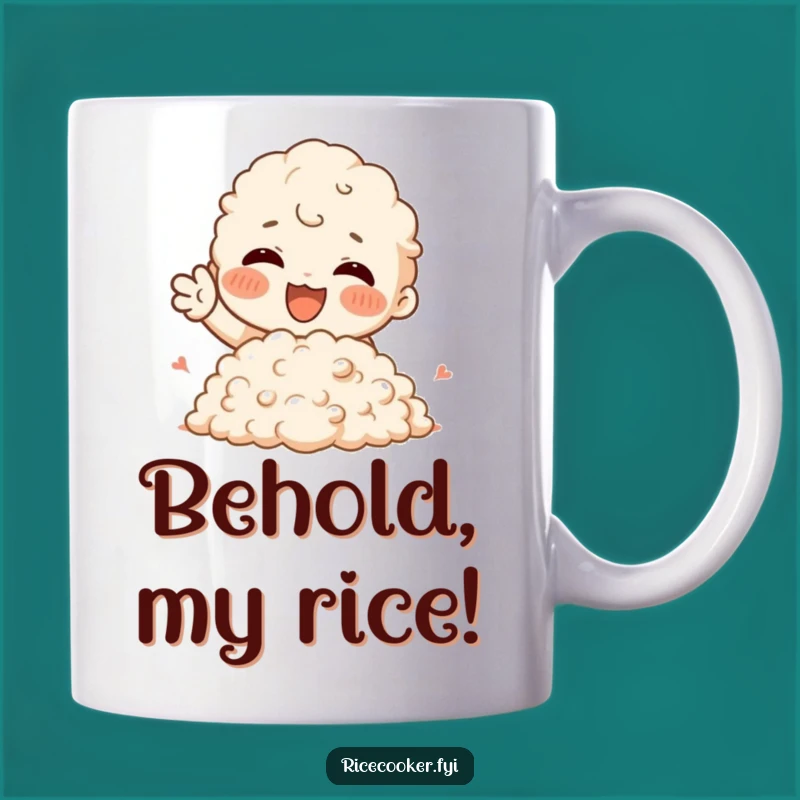Funny Rice Lover Mug - Joyful Gesture, Perfect Foodie Funny Gift!