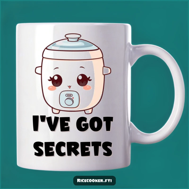 Funny Winking Rice Cooker Mug, Playful Wide-Eyed Kitchen Gift, Humorous Coffee Cup