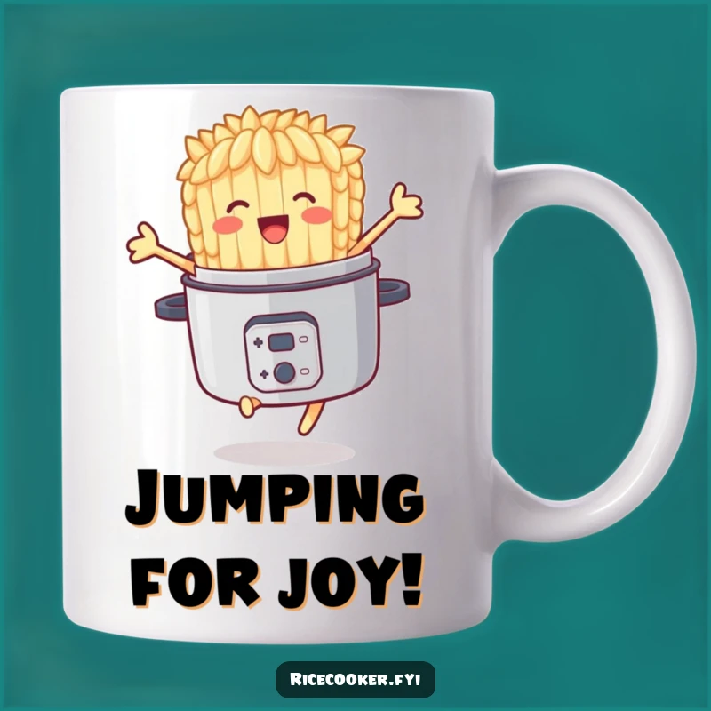 Funny Joyful Rice Grain Mug: Celebrate Success with a Hilarious Gift