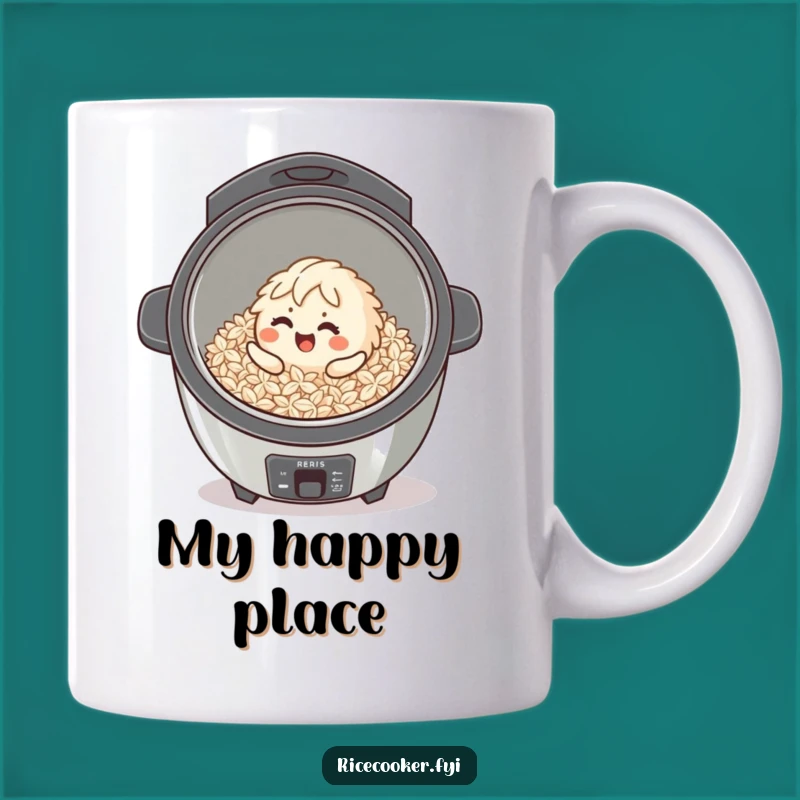 Funny Giggling Rice Grain Mug: Joyful Cooker Fun Dishwasher Safe Gift