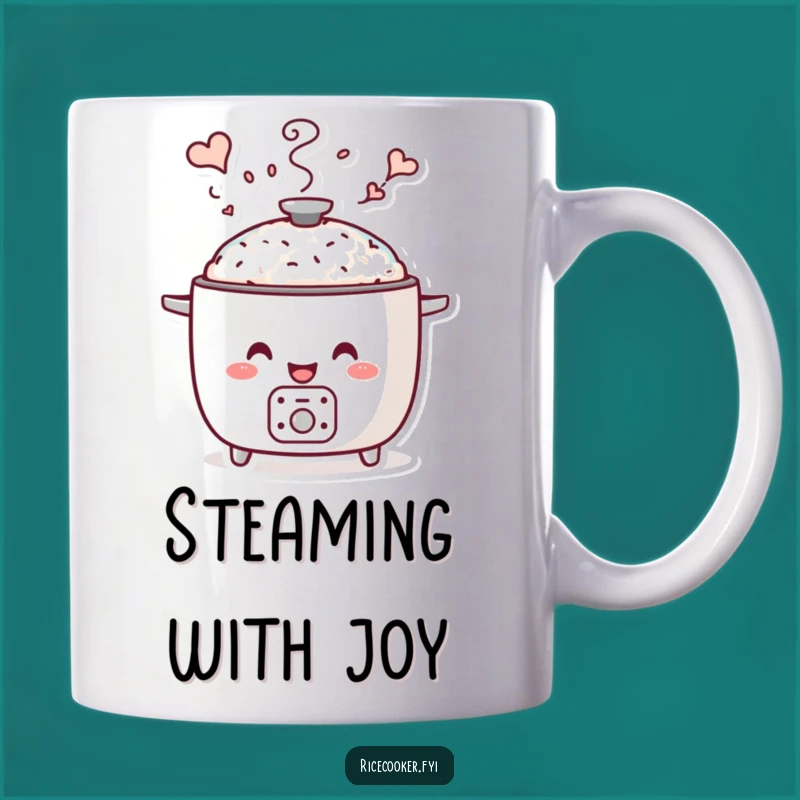 Funny Whimsical Steam Mug - Smiling Cooker Magic for Coffee Lovers