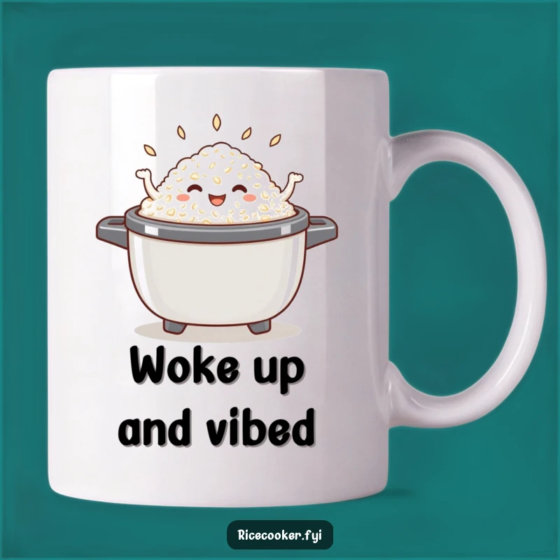 Funny Dancing Rice Mug - Joyful Cooker Delight Gift for Rice Enthusiasts