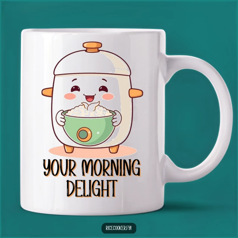 Funny Happy Rice Cooker Mug: Welcome Home Meal Gift!