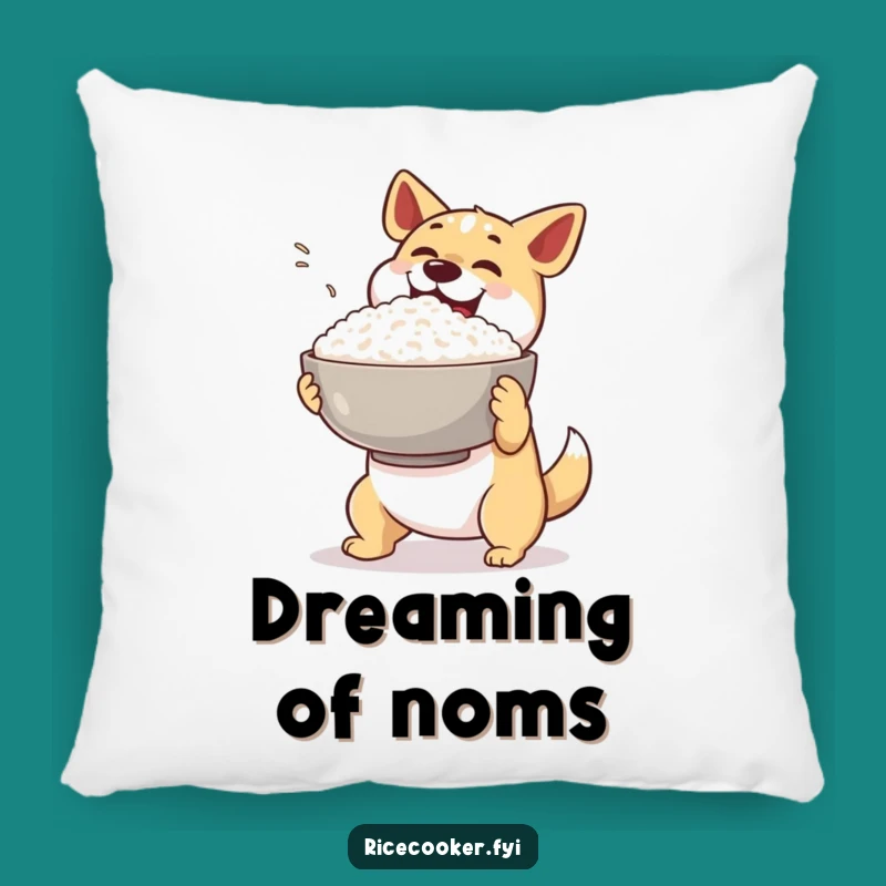 Funny Dog Pillow: Cozy Comfort for the Excited Rice Presenter