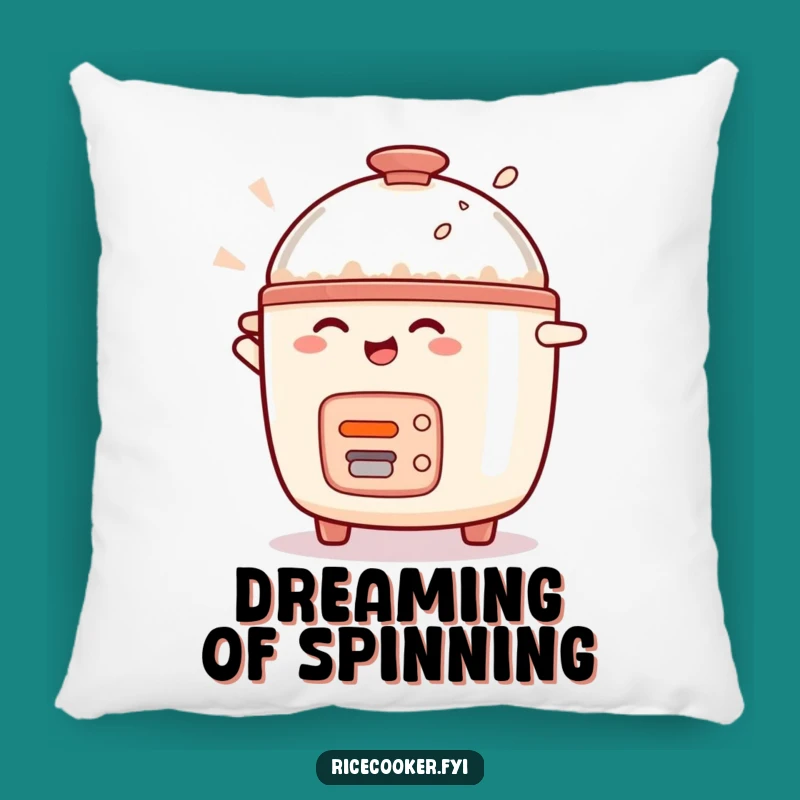Funny Rice Cooker Pillow - Delighted Spin for Cozy Kitchen Comfort