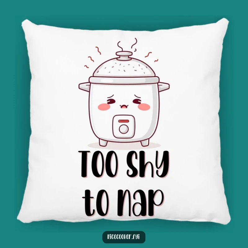 Funny Blushing Rice Cooker Pillow: Cozy Comfort!