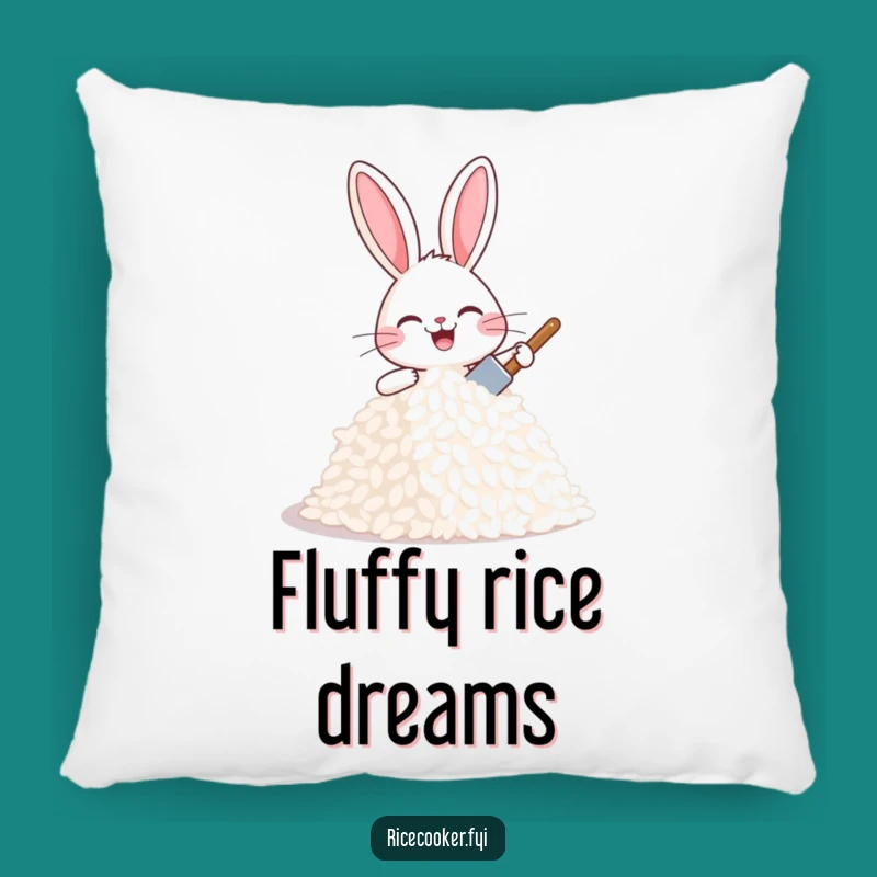 Funny Bunny Rice Carver Pillow - Comfy and Hilarious Accent for Bakeries and Homes