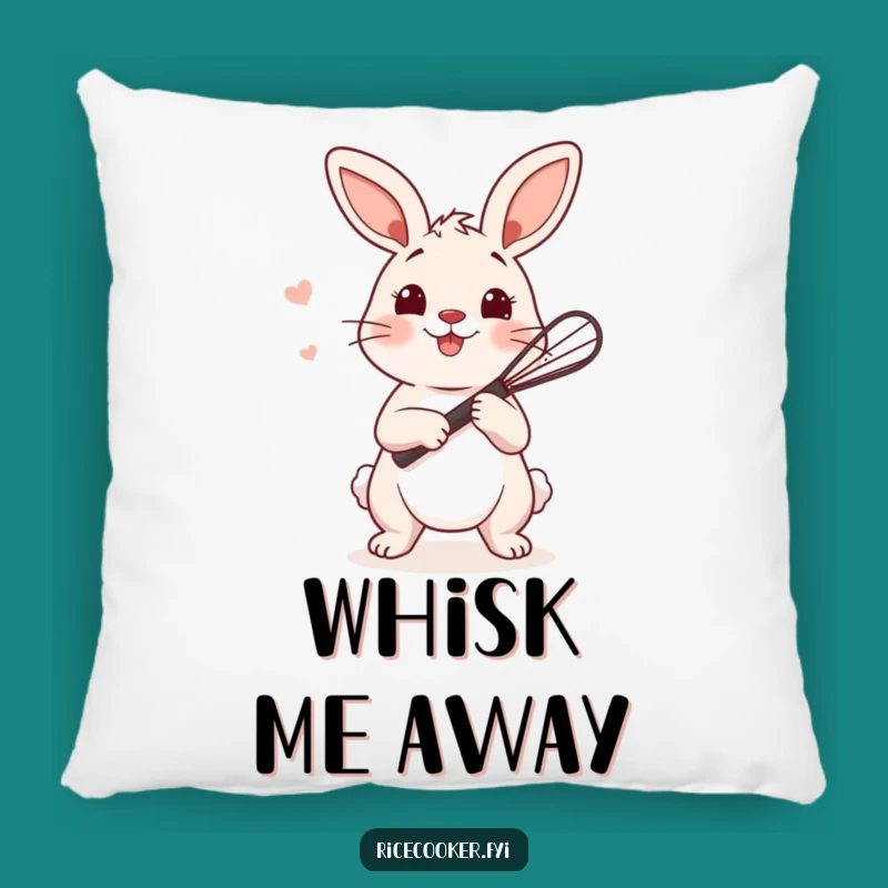 Funny Bunny Whisk Pillow: Snuggle Up with Culinary Charm