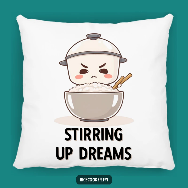 Funny Determined Rice Cooker Pillow: Cozy Comfort, Big Goals
