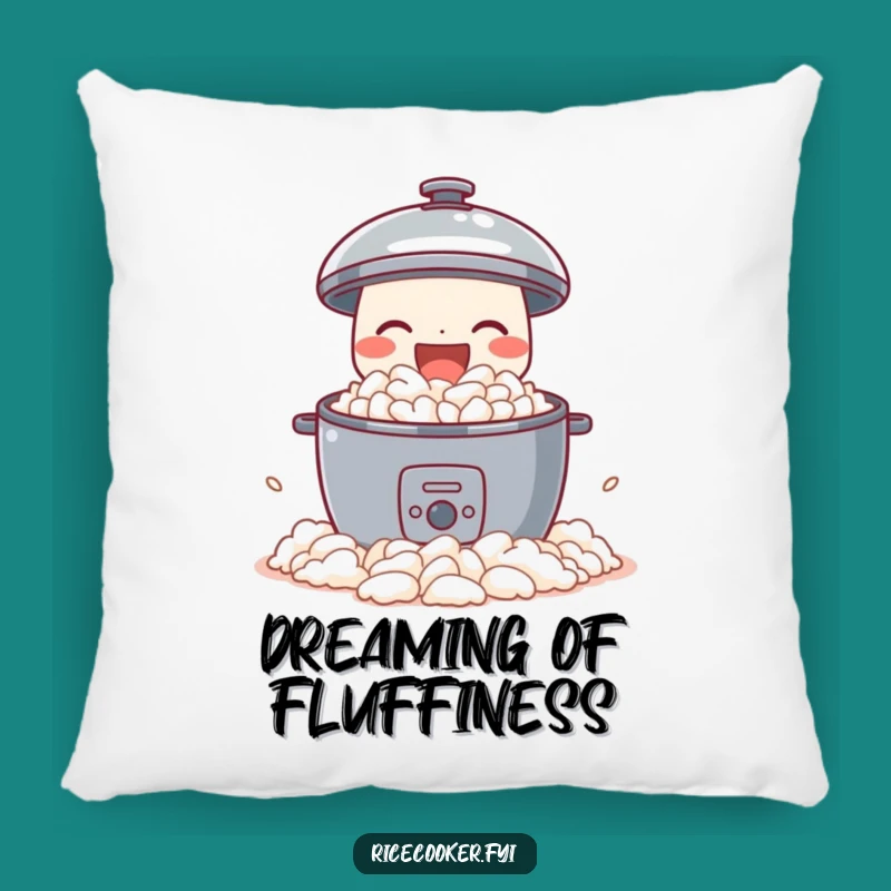 Funny Joyful Rice Cooker Pillow - Fluffy Comfort, Humorous Home Decor Gift