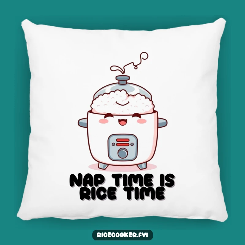 Funny Mischievous Rice Cooker Pillow - Steamy Comfort, Humorous Home Decor Gift