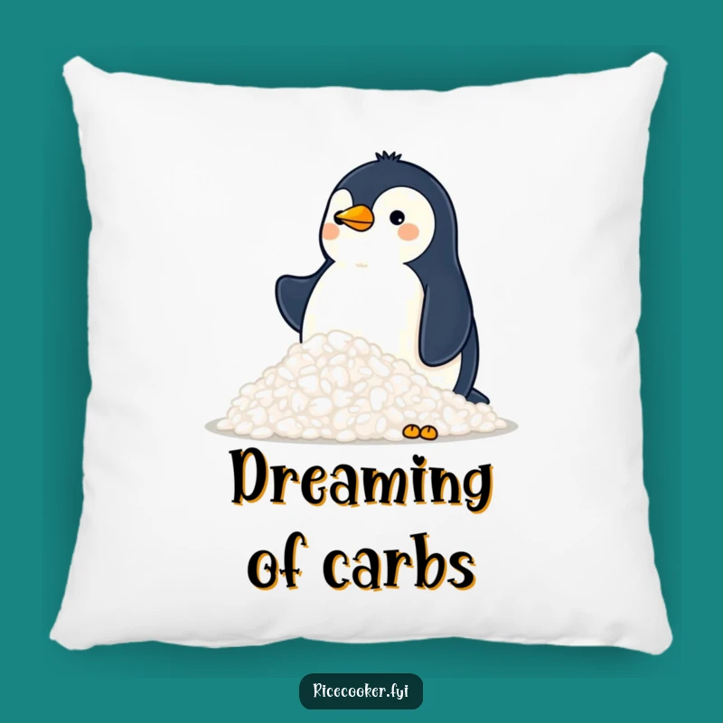 Funny Penguin Rice Mountain Pillow: Snuggle Up with Snowy Delights!