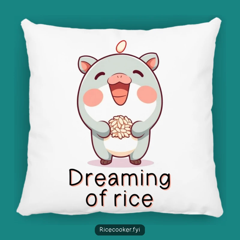 Funny Rice Hopper Pillow - Soft Character Cushion, Perfect Cozy Funny Gift!